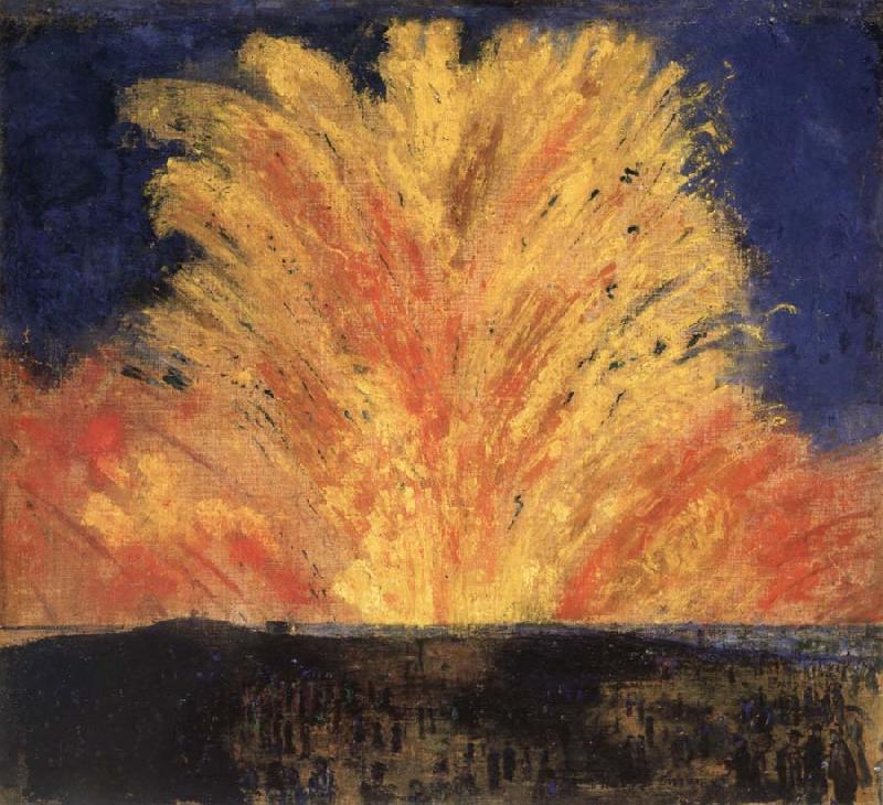 James Ensor Fireworks Sweden oil painting art